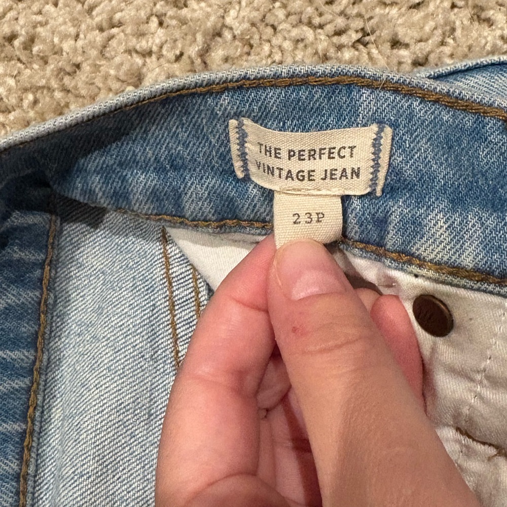 Madewell Light Blue Distressed Women Jeans - Picture 3 of 5